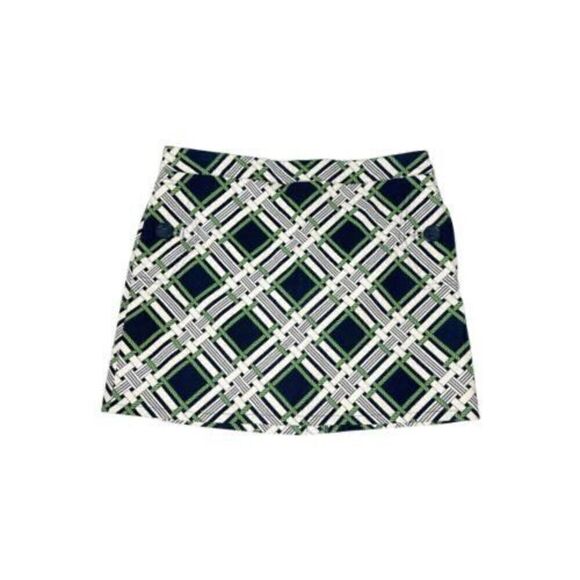 Vineyard Vines Dresses & Skirts - Vineyard Vines by Shep & Ian Nautical Beach Plaid Skirt Navy/Green/White Size 10